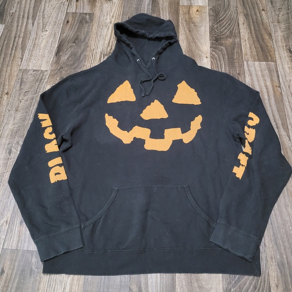 Blackcraft Cult Pullover Hoodie Black XL Halloween Pumpkin Oversized